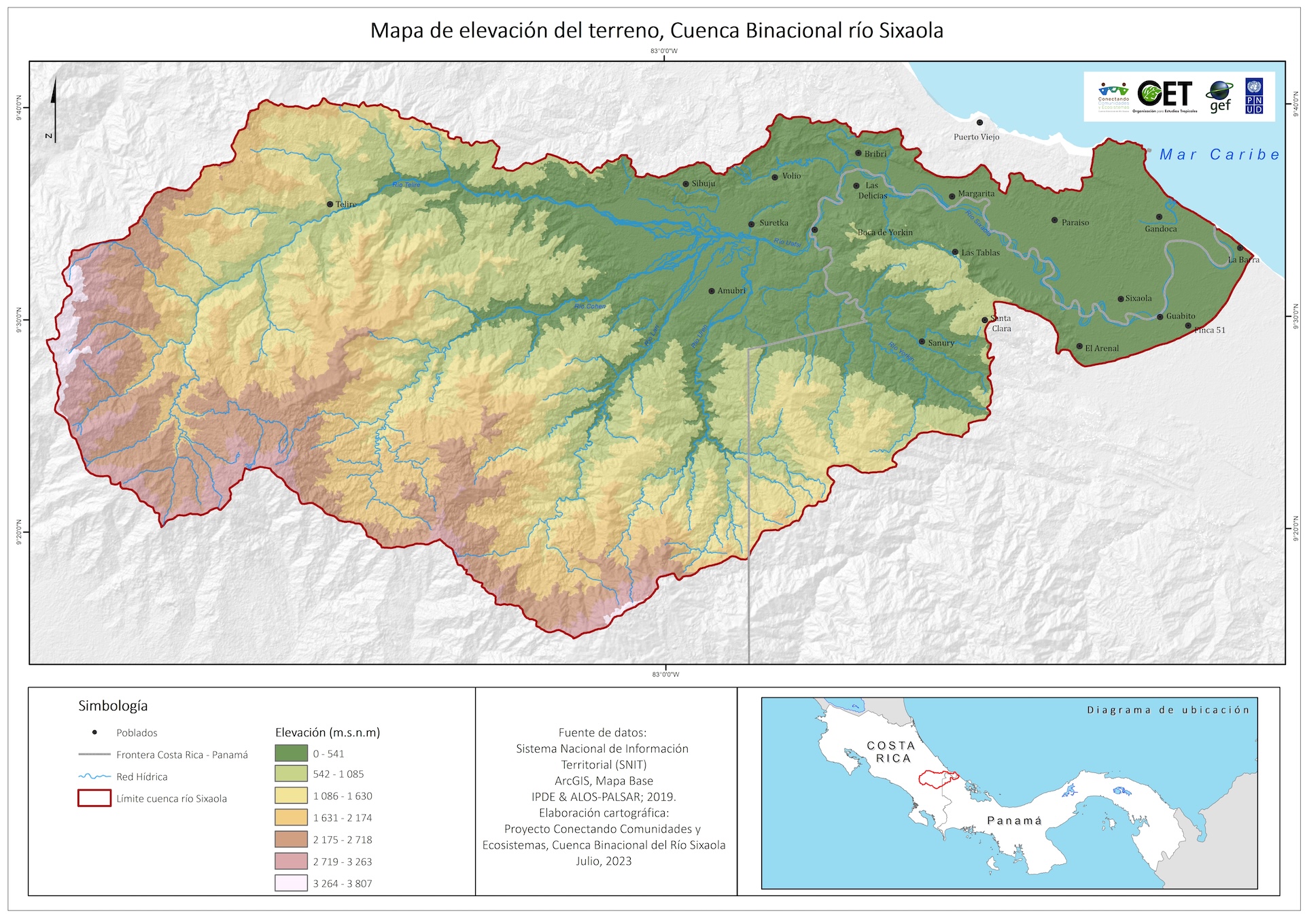 Mapa de elevación